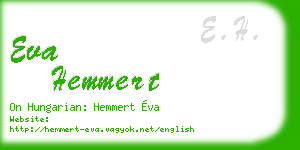 eva hemmert business card