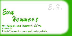 eva hemmert business card